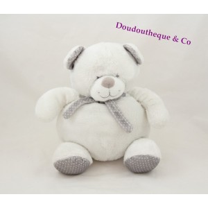 TEX bufanda gris blanco bebé guisantes 22 cm oso frazada
