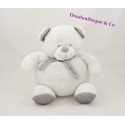 TEX bufanda gris blanco bebé guisantes 22 cm oso frazada