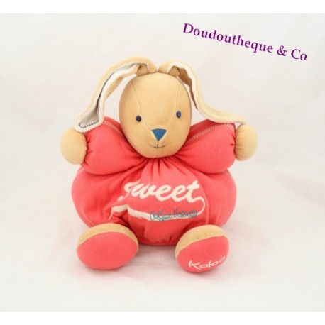 Doudou plat Lapin KALOO collection Sweet Life orange 'Tout doux Kaloo" Doudou plat Lapin KALOO collection Sweet Life orange 'Tout doux Kaloo"