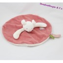 Doudou flache Maus MOULIN ROTY Heidelbeere und Capucine rosa rund 27 cm