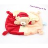 Doudou flachen tragen BABY NAT' Pacap Mem! Orange gelb rot 25 cm