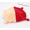 Doudou flachen tragen BABY NAT' Pacap Mem! Orange gelb rot 25 cm