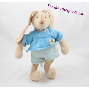 Doudou lapin MOULIN ROTY Un dimanche au bord de l'eau 32 cm