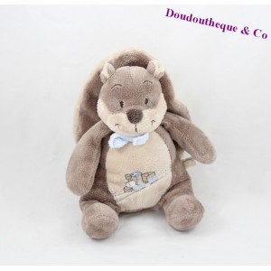 Doudou Eichhörnchen NOUKIE'S Oscar und Leon braun blau Zug 23 cm