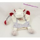 Mini doudou musicale Ane Cheval Zèbre BABY NAT' mouchoir 17 cm