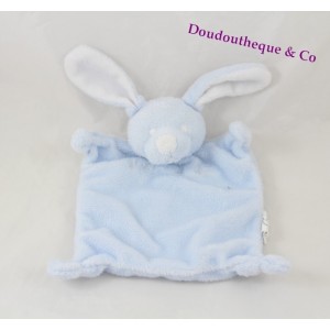 Hase flaches Kuscheltier WEIZENKORN blau und weiß 20 cm