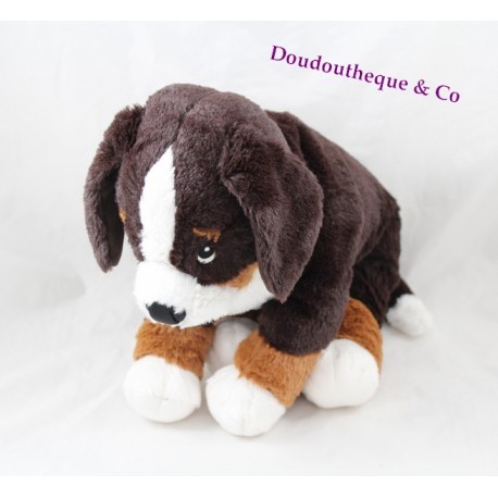 Peluche chien IKEA marron blanc Hoppig chien de chasse 39 cm