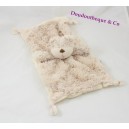 Bear flat Doudou MAMAS & PAPAS beige rectangle 33 cm