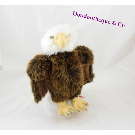 Plush eagle GIOCATTOLI SICURI Globo Gold Collection raptor 26 cm