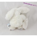 Baby NAT Kaninchen Taschentuch Doudou' Die grau weiß Flocons BN664 20 cm