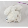Baby NAT Kaninchen Taschentuch Doudou' Die grau weiß Flocons BN664 20 cm