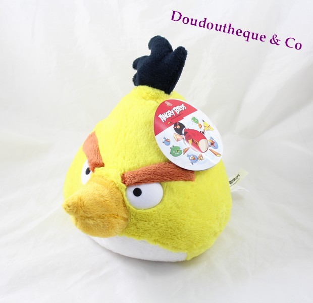 Peluche boule oiseau Angry Birds jaune 