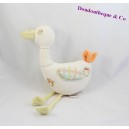 Stuffed goat NATALYS white duck patched 37 cm