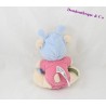 Peluche ours NATURE BEARRIES Fisher Price bleu rose 16 cm