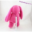 Peluche lapin TEX BABY Carrefour rose 35 cm