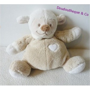 Doudou semi plat mouton NATTOU Noa 25cm