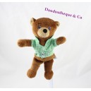 Plush Little Brown Bear APPLE APPLE BAYARD YOUTH shirt checkered 19 cm