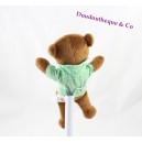 Plush Little Brown Bear APPLE APPLE BAYARD YOUTH shirt checkered 19 cm