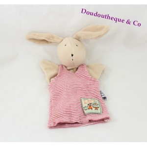 Doudou lapin marionnette Sylvain Moulin Roty