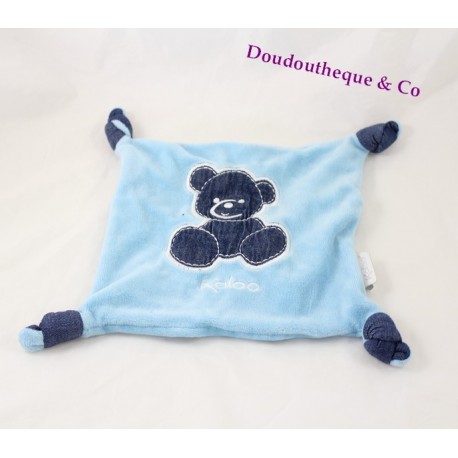 KALOO Blue Denim Flat Bear Decke Blue Knots Jeans 20 cm KALOO Blue Denim Flat Bear Decke Blue Knots Jeans 20 cm