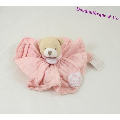 Doudou ours DOUDOU ET COMPAGNIE L'ange Lange rose PM DC2358