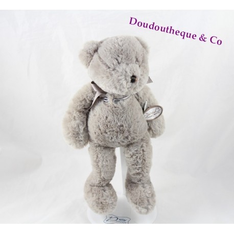 Decke Plüsch Bär Florian grau Beige DIMPEL 27 cm Decke Plüsch Bär Florian grau Beige DIMPEL 27 cm
