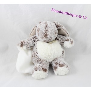 Doudou fazzoletto coniglio BABY NAT' The Flakes grigio BN664 21 cm