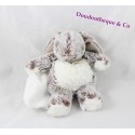 Doudou Taschentuch Kaninchen BABY NAT' Die Flocken grau BN664 21 cm