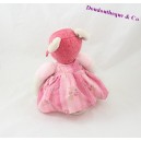 Peluche Mouse Lila MOULIN ROTY Lila and Patachon pink dress 30 cm