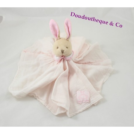 Doudou lapin DOUDOU ET COMPAGNIE L'ange rose créateurs de rêve GM