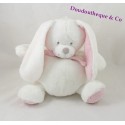 TEX BABY rabbit comforter white pink scarf dots gray 22 cm