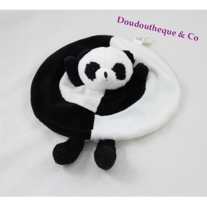 ZOOPARC BEAUVAL panda flat comforter black and white round 28 cm