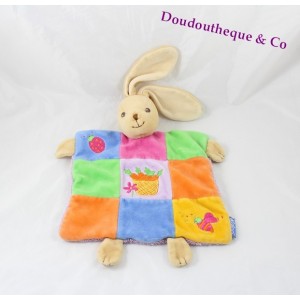 DouDou coniglio piatto KALOO patchwork carote multicolor ape