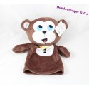 Comforter puppet monkey ZEEMAN brown yellow knot 26 cm