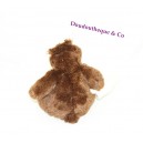 Baby comforter BABY NAT 'brown brown handkerchief white 18 cm