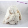 Conejo de peluche blanco cremoso BUKOWSKI nudo alrededor de 40 cuello cm