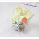 BABY NAT bear handkerchief comforter 'Luminescent star green orange 33 cm
