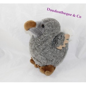 Peluche oiseau dodo WALLY PLUSH TOYS Mauritius Ile Maurice dodo gris 14 cm