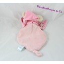 Flat Doudou mouse BABY NAT' the luminescent pink star 26 cm