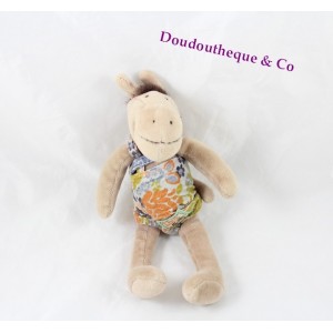 Donkey comforter MOULIN ROTY Barnabé The big family overalls 20 cm