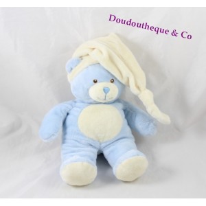 Teddy bear GIPSY beige blue beige cap 27 cm