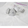 Doudou plat Souris Baby Mouse ABC blanc 47 cm