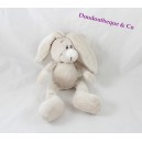 Doudou rabbit KIMBALOO beige gray White Hall 26 cm