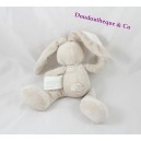 Doudou conejo KIMBALOO beige gris blanco Hall 26 cm
