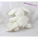 BABY NAT rabbit handkerchief blanket white