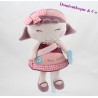 Bambola di peluche Hanaé SAUTHON Too mimi rosa ragazza Sauthon Baby Deco 26 cm