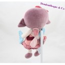 Muñeca de peluche Hanaé SAUTHON Too mimi pink girl Sauthon Baby Deco 26 cm