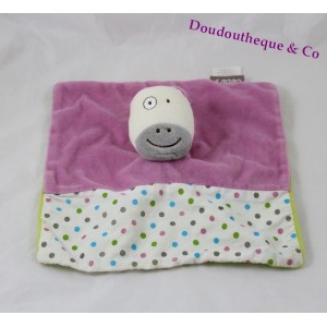 Doudou plat Lyla vache BÉBÉ 9 Max & Lyla Les acrobates mauve pois 22 cm Bébé9