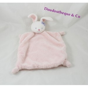KIMBALOO rabbit flat comforter pink bow blue head La Halle 33 cm