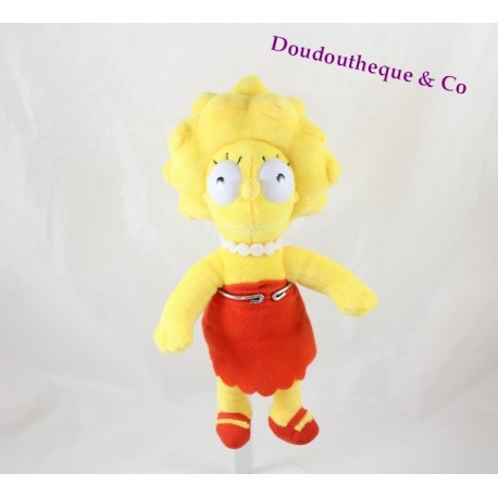 Peluche Lisa GIPSY The Simpsons fille robe rouge Matt Groening 24 cm